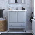 Gray Bathroom Vanity with Sink F72184