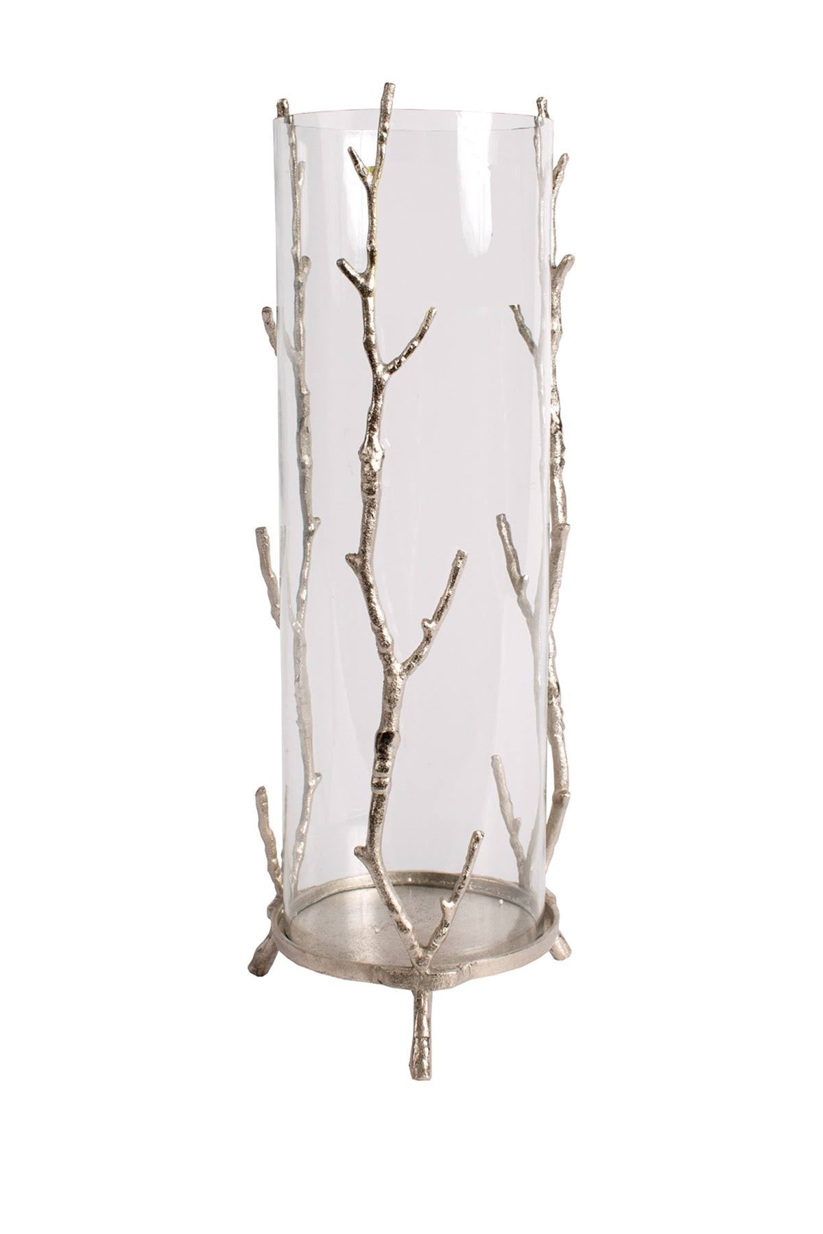 Silver Aluminum Candle Holder Z820