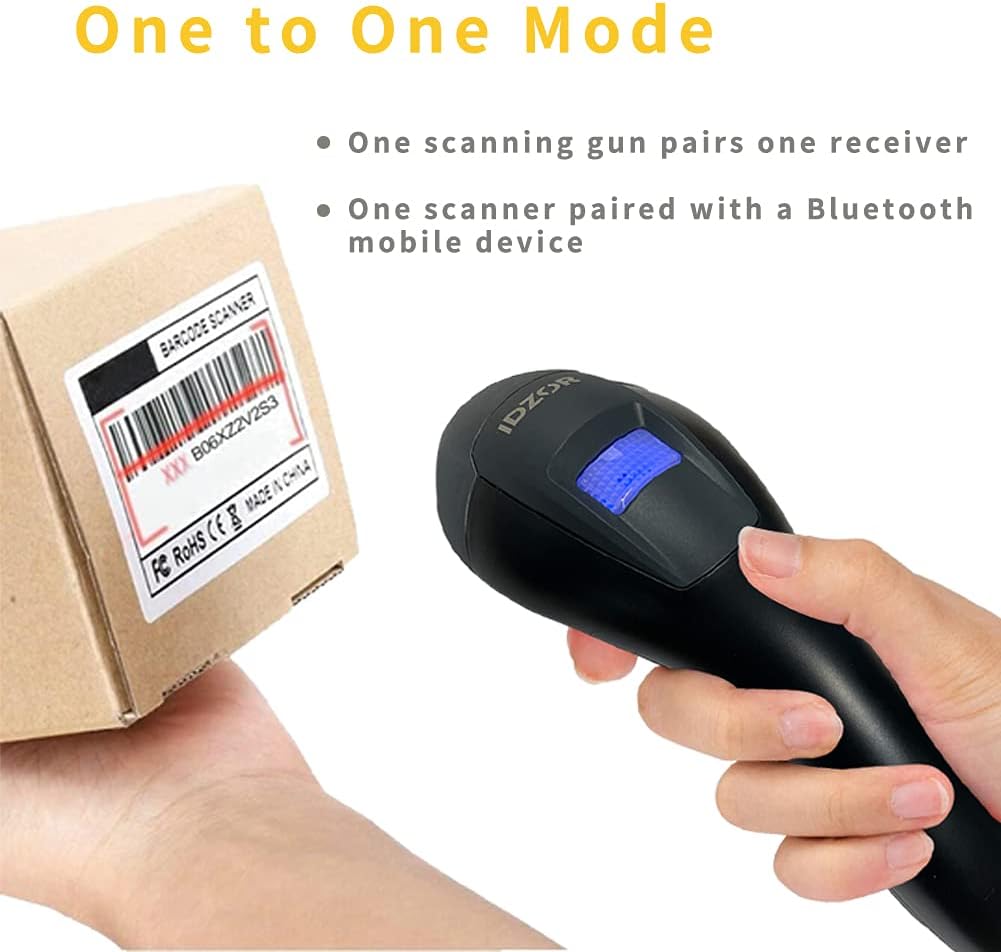 Wireless Bluetooth Barcode Scanner with USB Receiver H45271