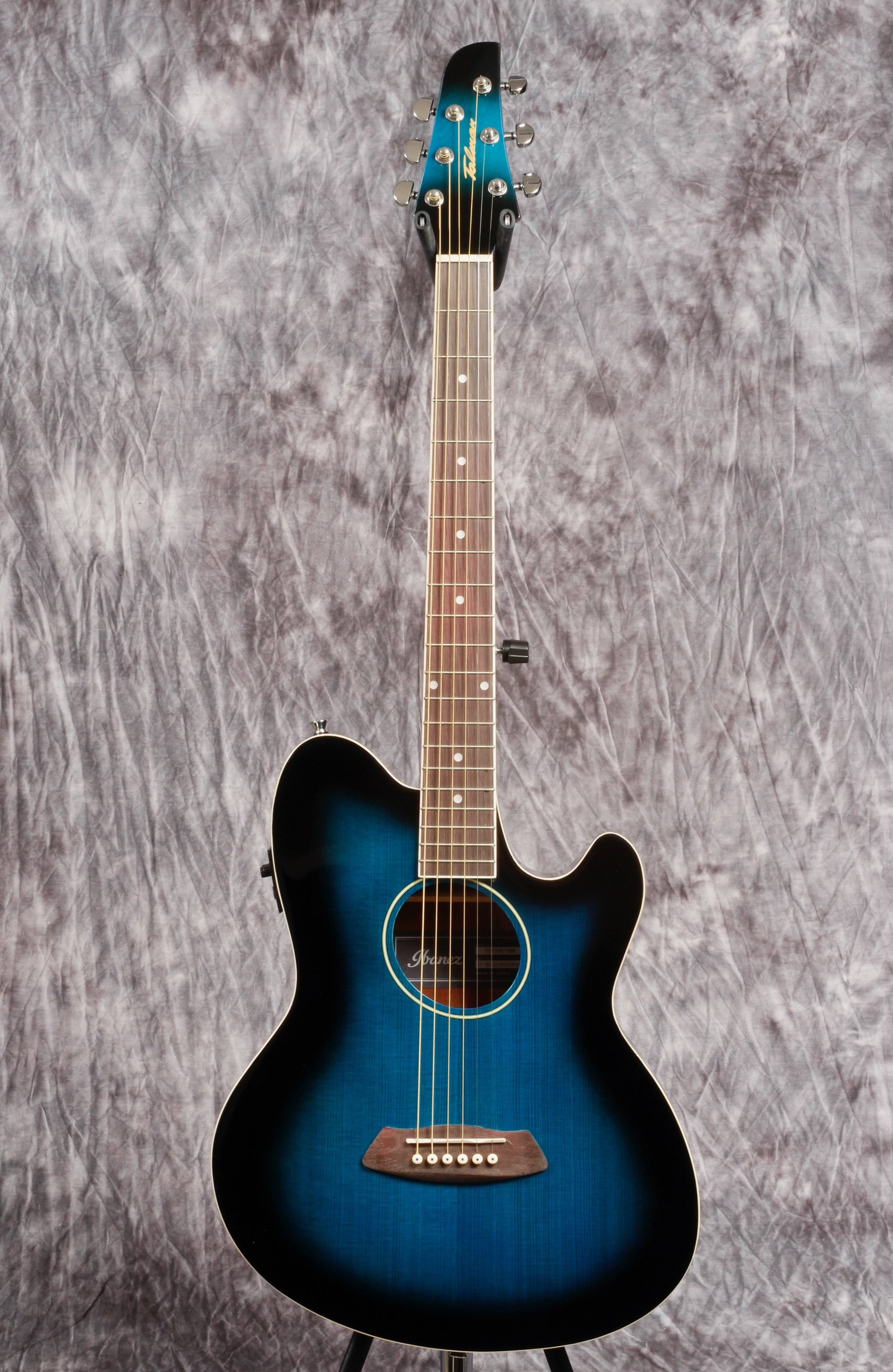 Transparent Blue Sunburst Acoustic Electric Guitar S260488