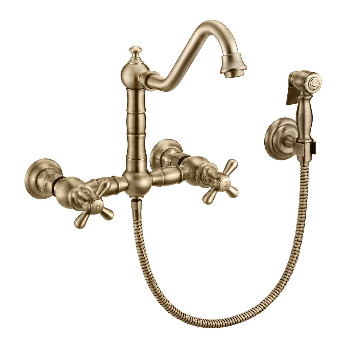 Wall Mount Faucet with Cross Handles R51980