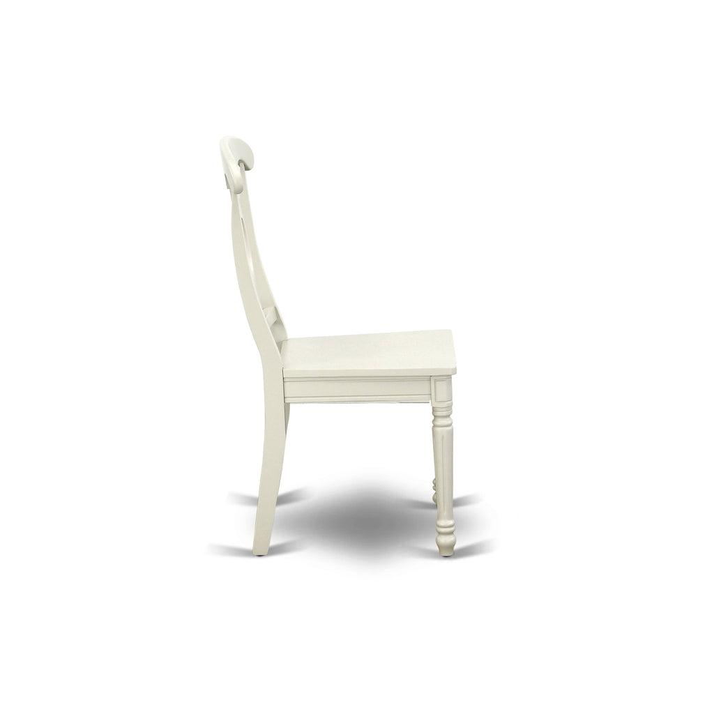 3PC Round Table with Two 9-Inch Drop Leaves and 2 Panel Back Chairs Y572