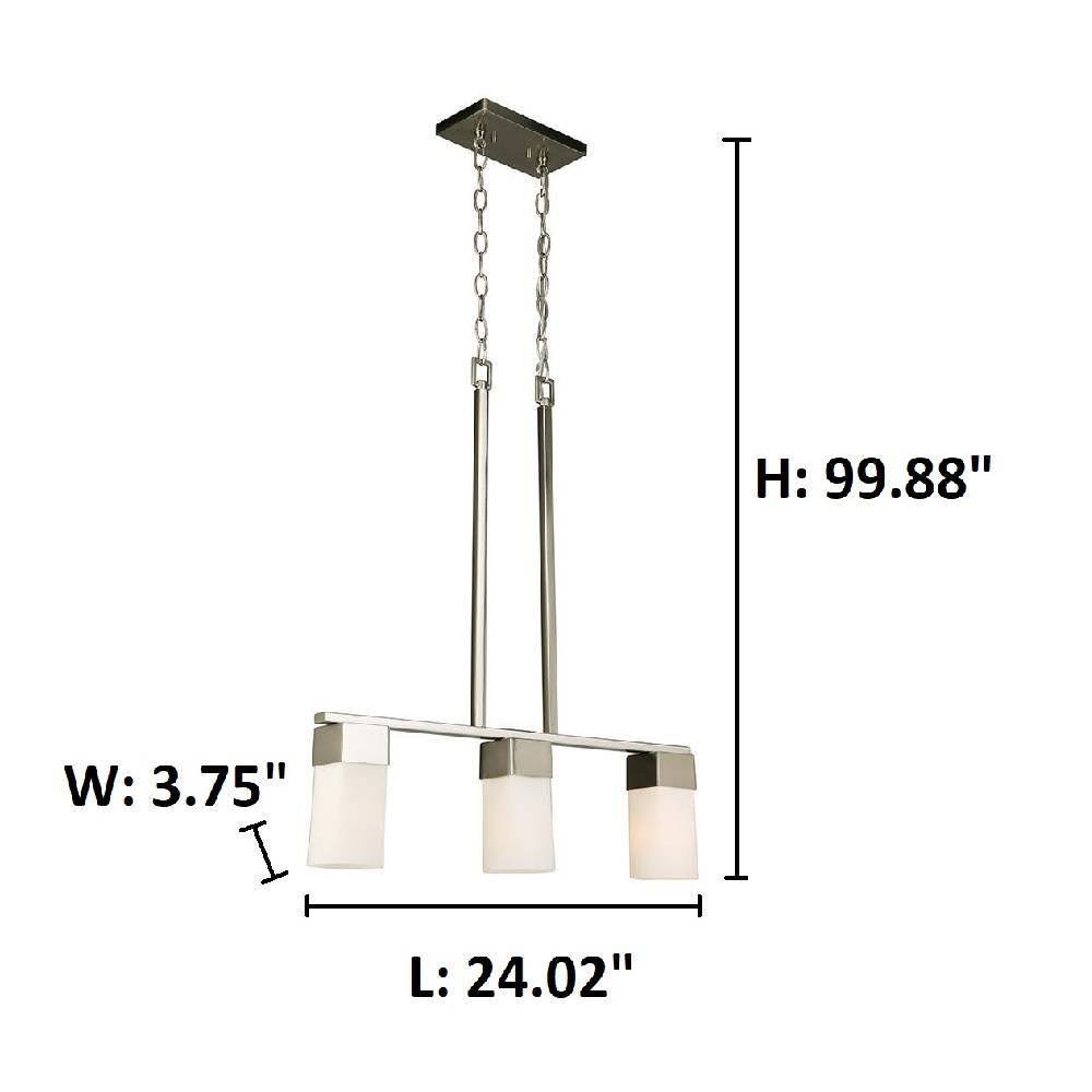Polished Nickel 3 Light Semi Flush P370002