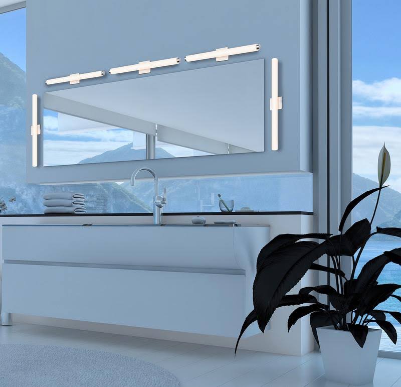 Satin Nickel LED Bath Bar U856