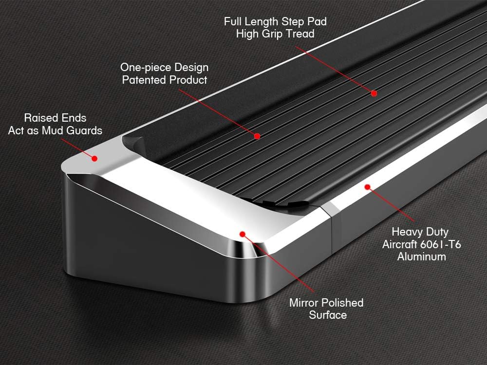 6in Running Boards for Dodge Ram 1500 Crew Cab E6780