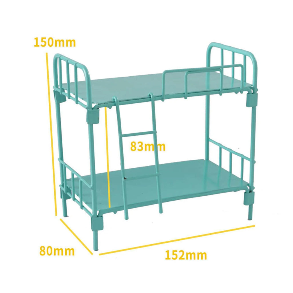 Metal Bunk Bed Dollhouse Miniature Furniture K412