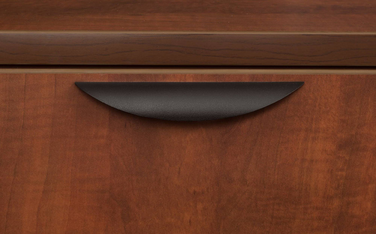 Cherry Lateral File with Stackable Storage Cabinet P205