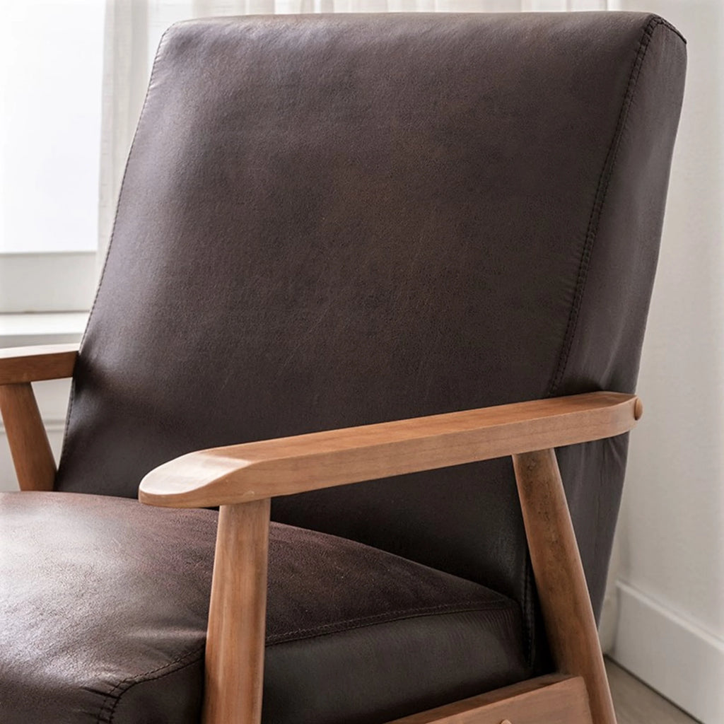 Brown Tufted Accent Chair H252736