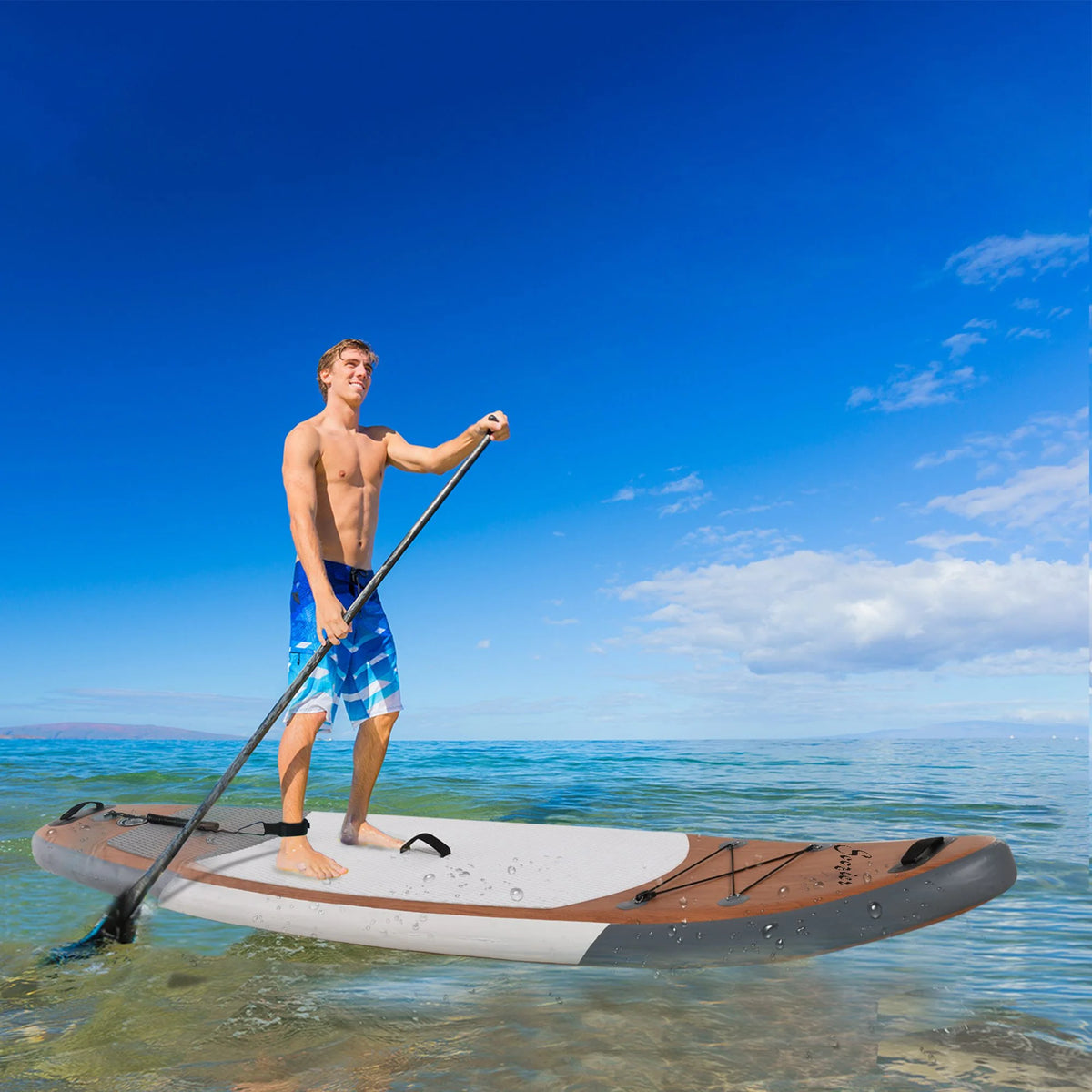 11 Ft. Inflatable Stand Up Paddle Board with Accessories H9089