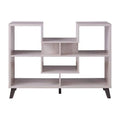 White Oak 6-Shelf Display Console Table C69998