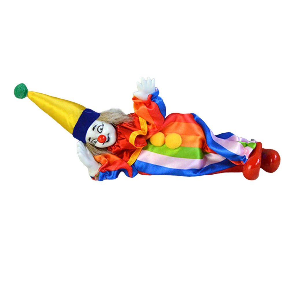 Porcelain Clown Doll with Movable Joints V4975
