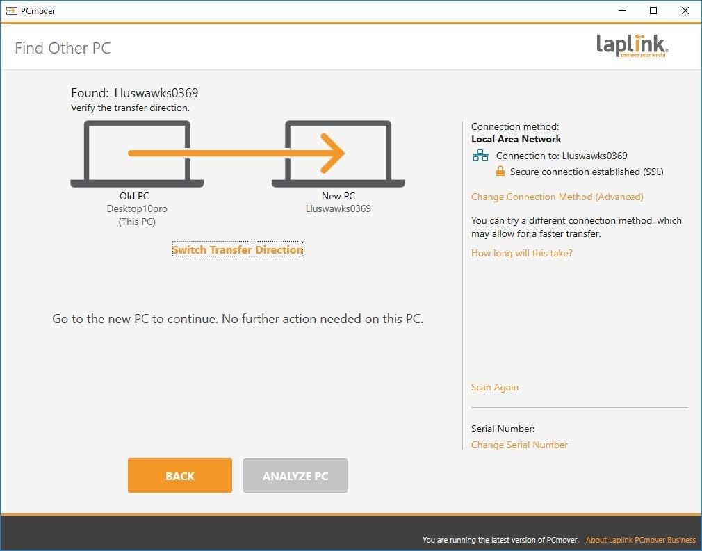 PC to PC Migration Software with 10 Use License L772628