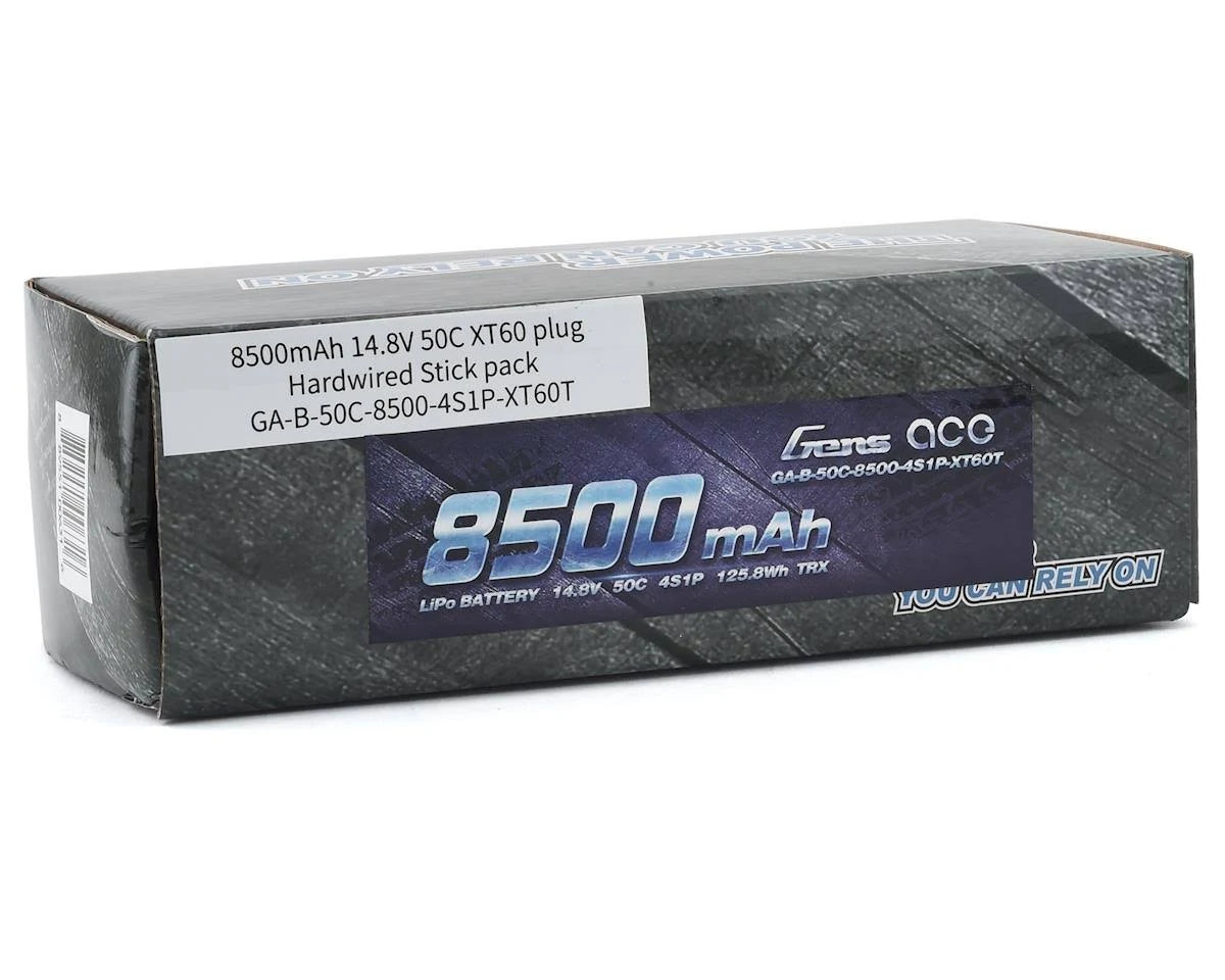 8500mAh 14.8V 50C 4S1P Lipo Battery Pack with XT60 Z34578