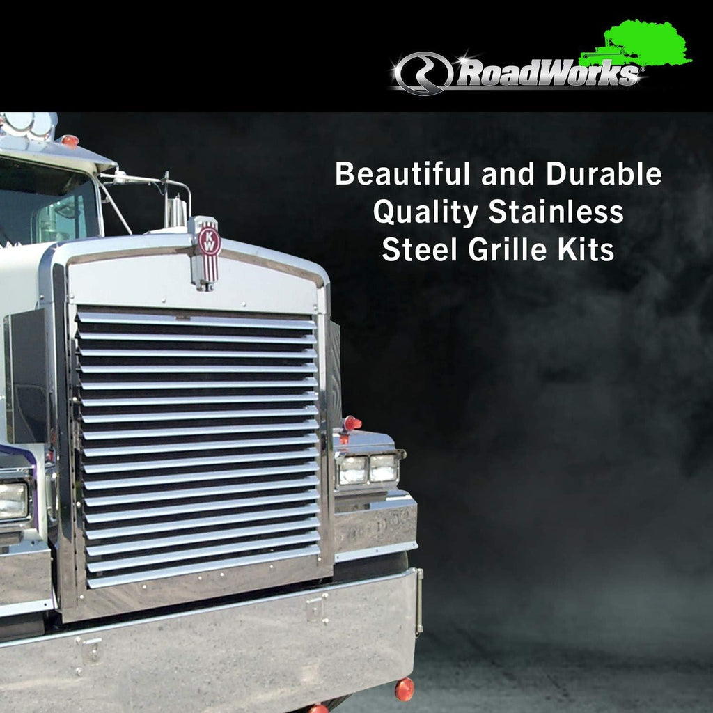 Stainless Steel Grille with 17 Louvered Bars V96859