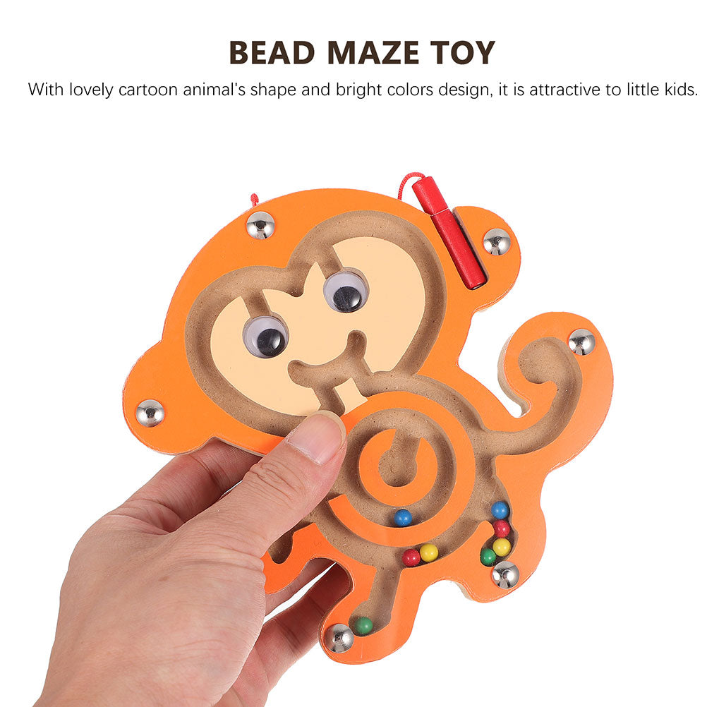 3 Pcs Wooden Rolling Bead Maze Puzzling Toys W62737