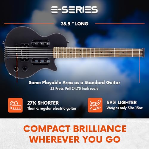 Black Matte Solid-Body Electric Guitar G486082