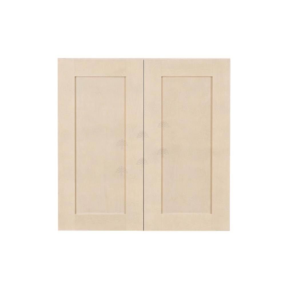 Stone Wash 27x30x12 in. Wall Cabinet with 2 Doors 2 Shelves C7282
