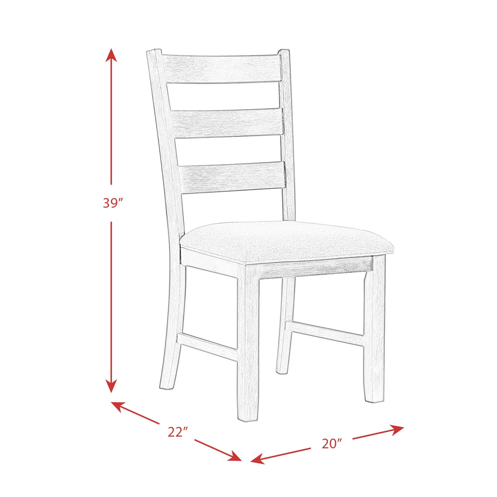 6PC Dining Set with Table, Four Chairs and Bench X88799