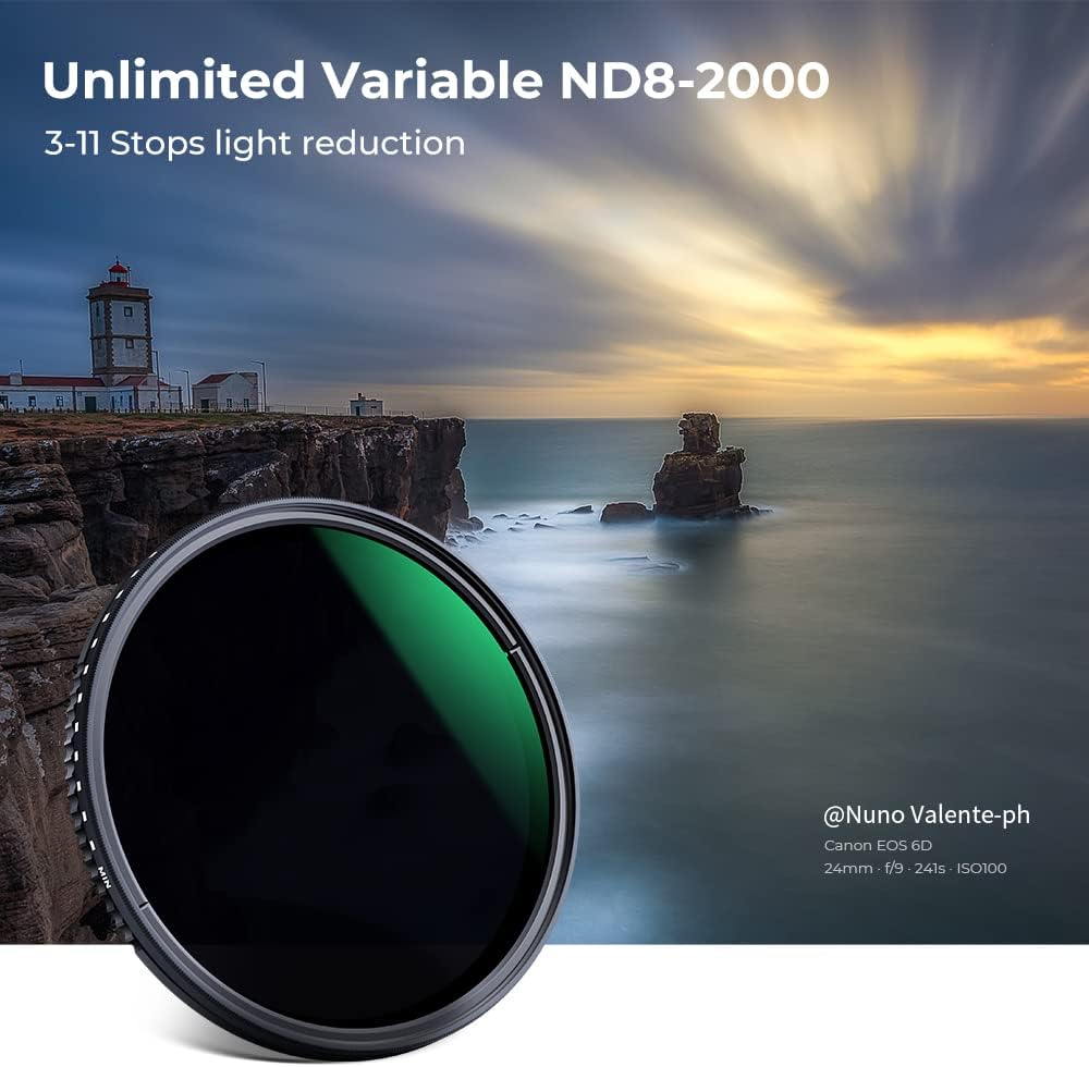 77mm Variable Neutral Density Filter ND8-ND2000, Pack of 2 A277