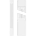 Fluted PVC Pilaster with Capital and Base (Pair) P21381