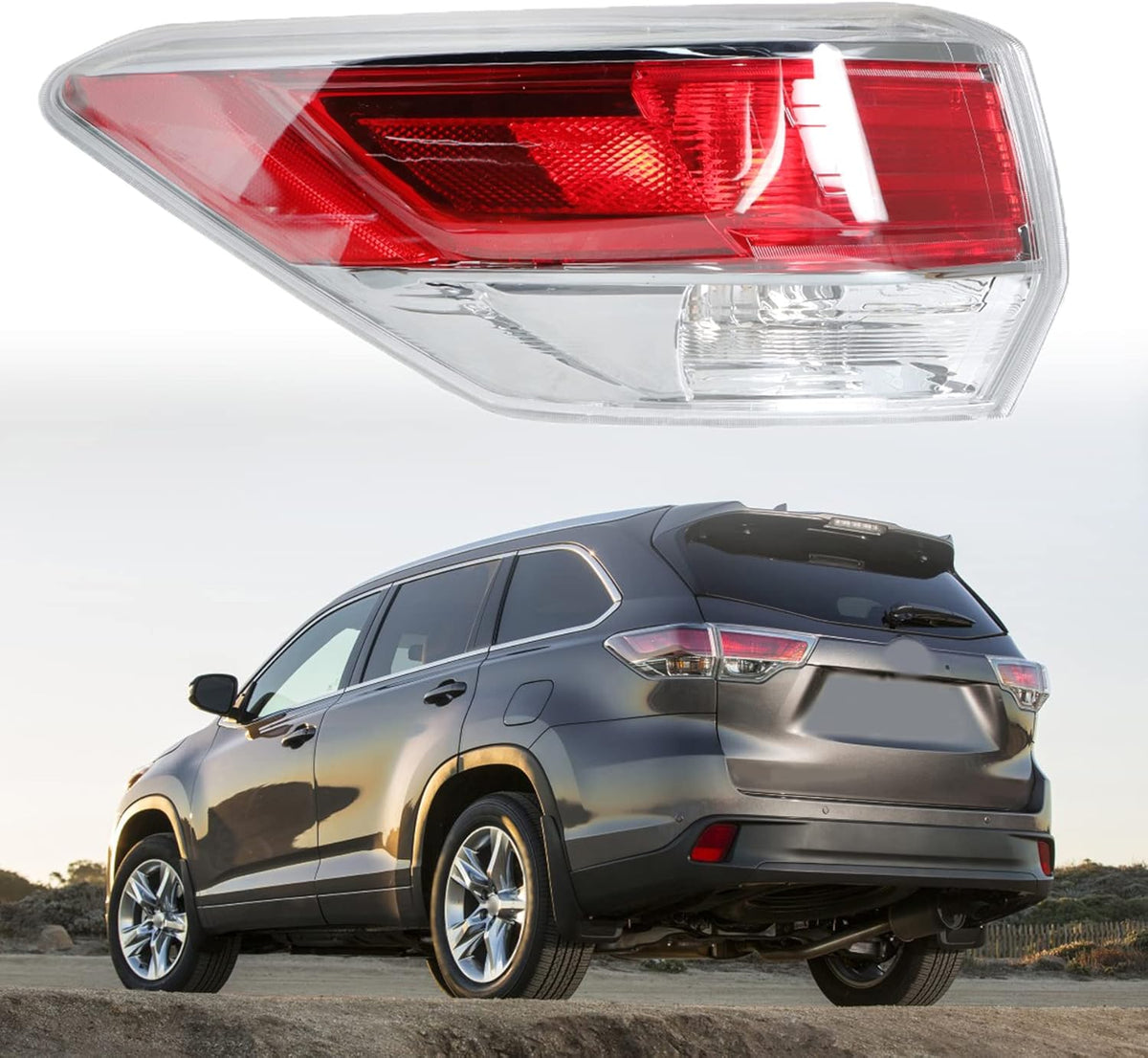 Left Outer Tail Light Assembly for 2014-2016 Toyota Highlander Q789461