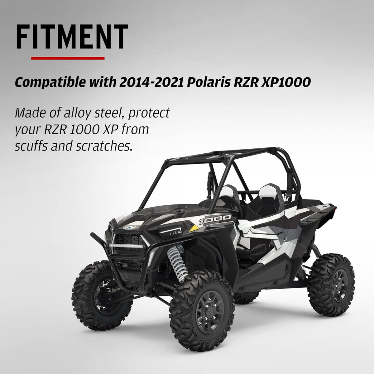 Heavy-duty Steel Tube Front Bumper for Polaris RZR XP1000 2014-2021 O389