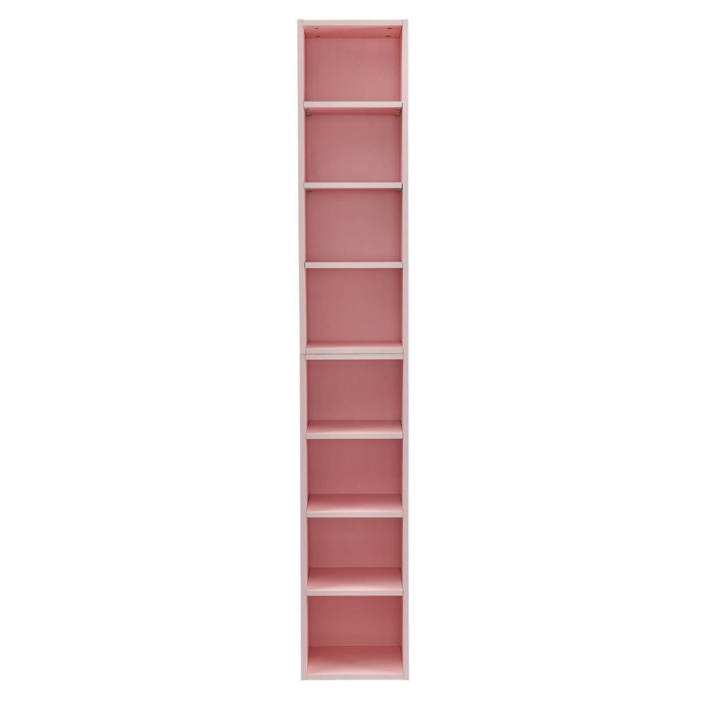 8-Tier Media Tower Rack with Adjustable Shelves I661