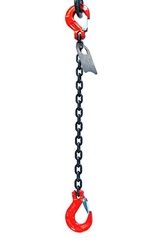 3/8" x 5' Single Leg Chain Sling with Sling Hooks M447