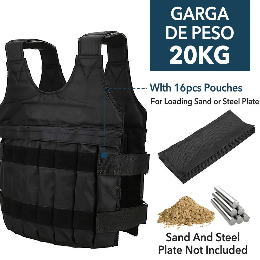 Adjustable Weight Vest 20KG/50KG Z878264