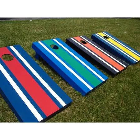 Black Striped Cornhole Set R189
