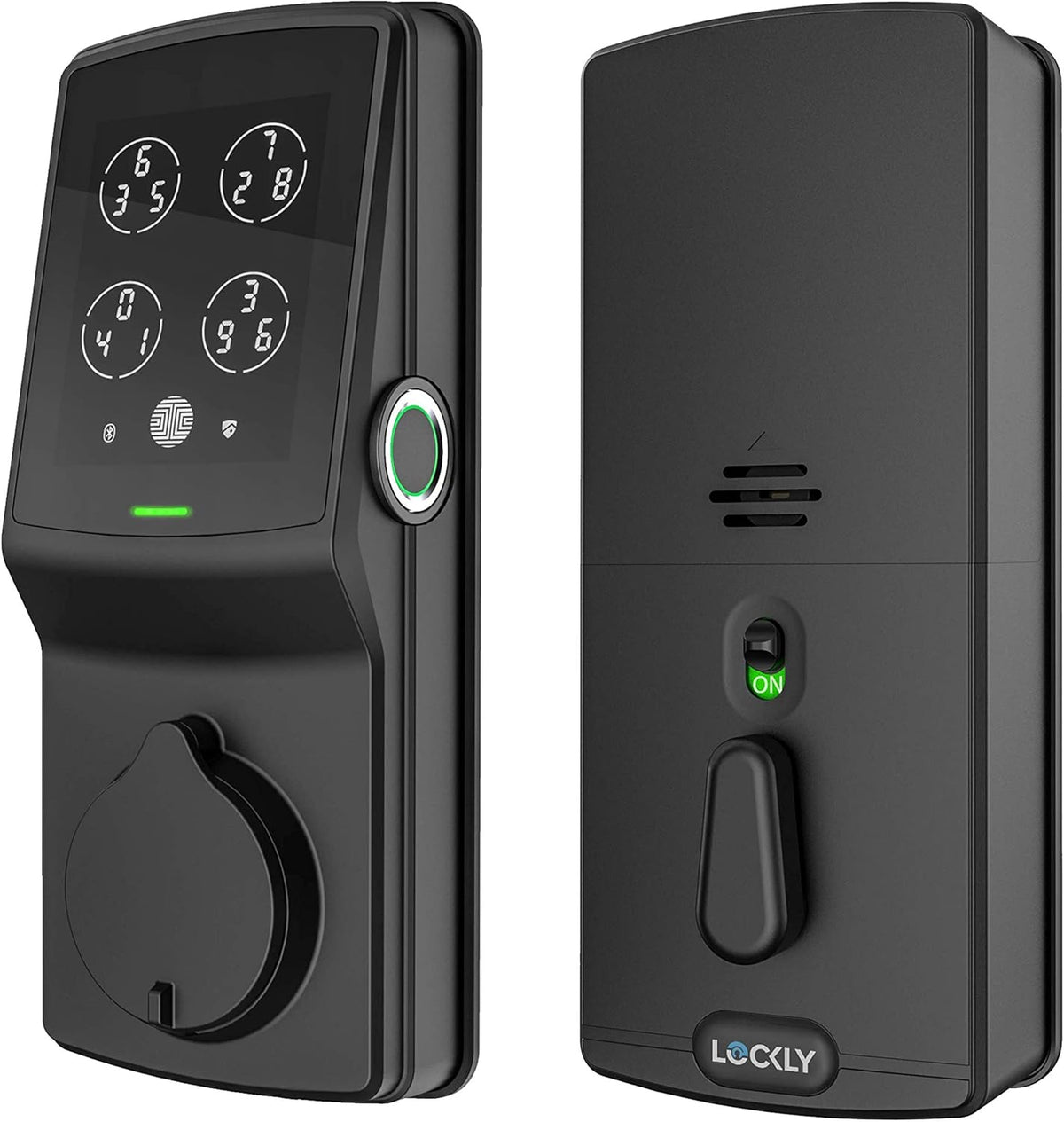 Venetian Bronze Smart Deadbolt with Fingerprint Lock and Touchscreen Keypad K158736