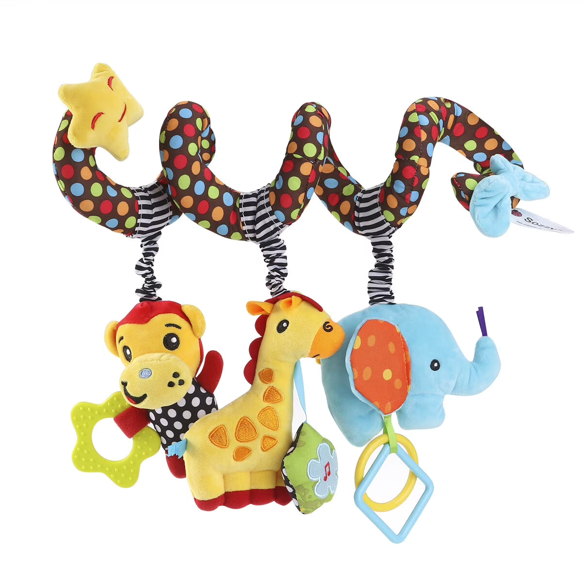 Infant Baby Activity Spiral Bed & Stroller Toy Plush Toy Y84190