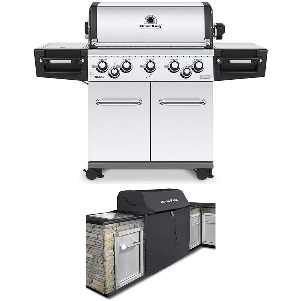 5-Burner Propane Gas Grill with Stainless Steel Grill Cover R85147