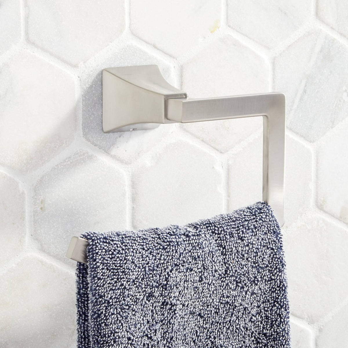 Brushed Nickel Towel Ring V352746