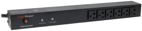 Rackbar Surge Protector 20A 12 Outlets 1U Rackmount W827