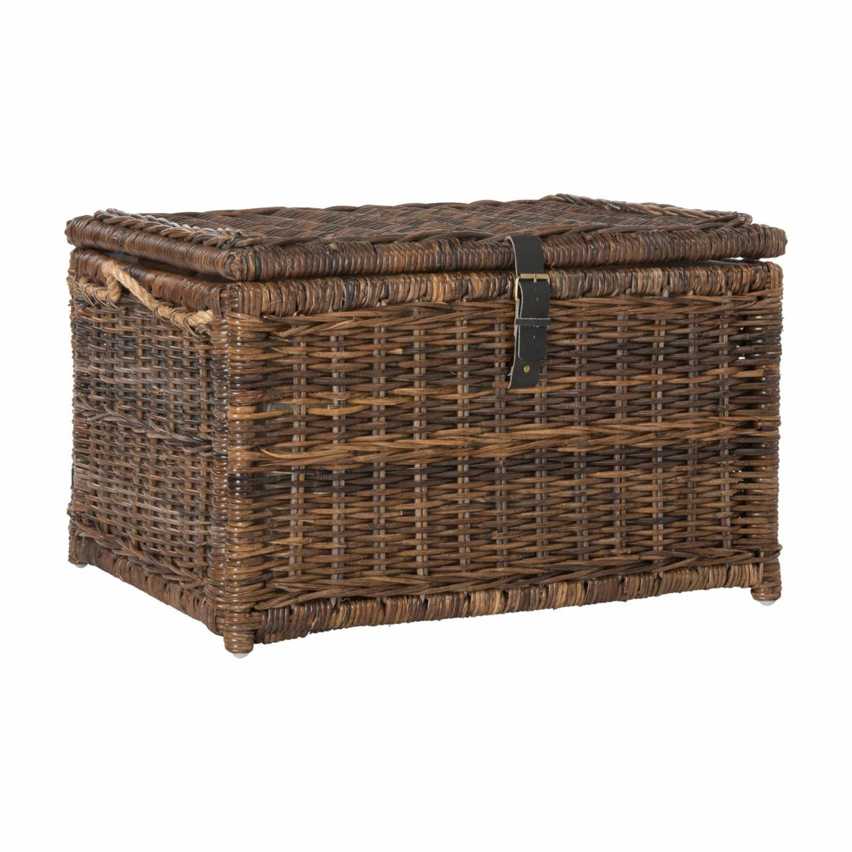 Brown Wicker Storage Trunk P301089