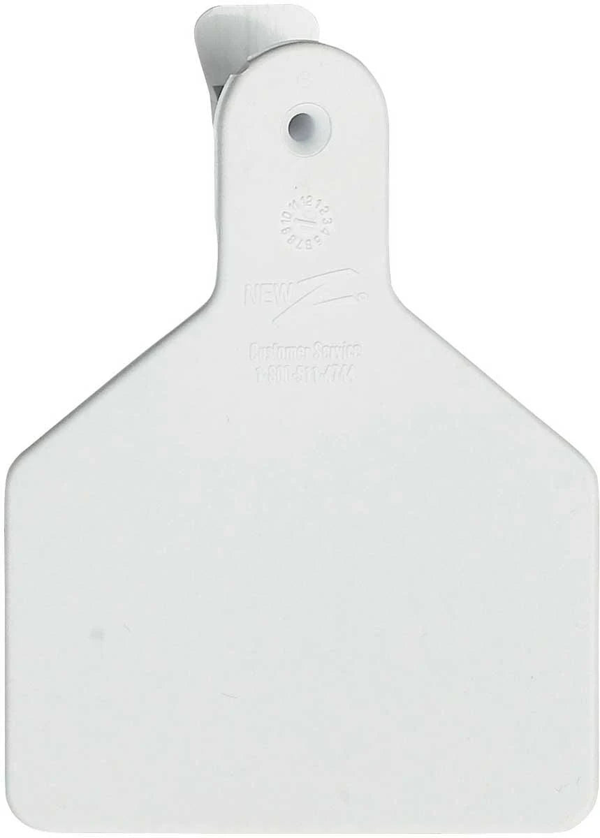 100 ct White Calf ID Ear Tags N82349