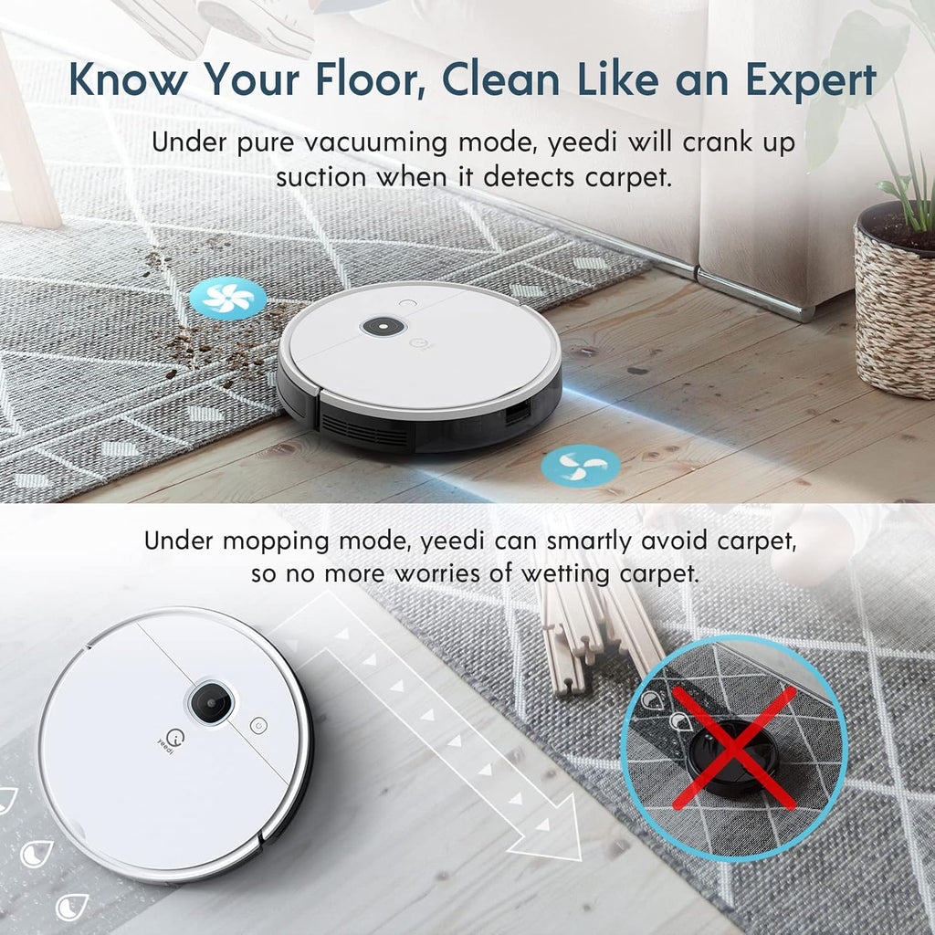Robot Vacuum and Mop, Self-Emptying, 3000Pa Suction, 200mins Runtime P396500