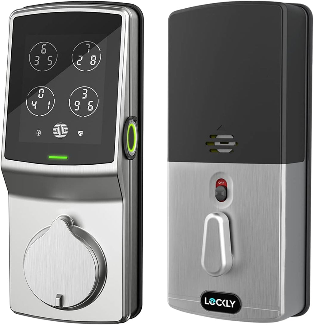 Venetian Bronze Smart Deadbolt with Fingerprint Lock and Touchscreen Keypad K158736