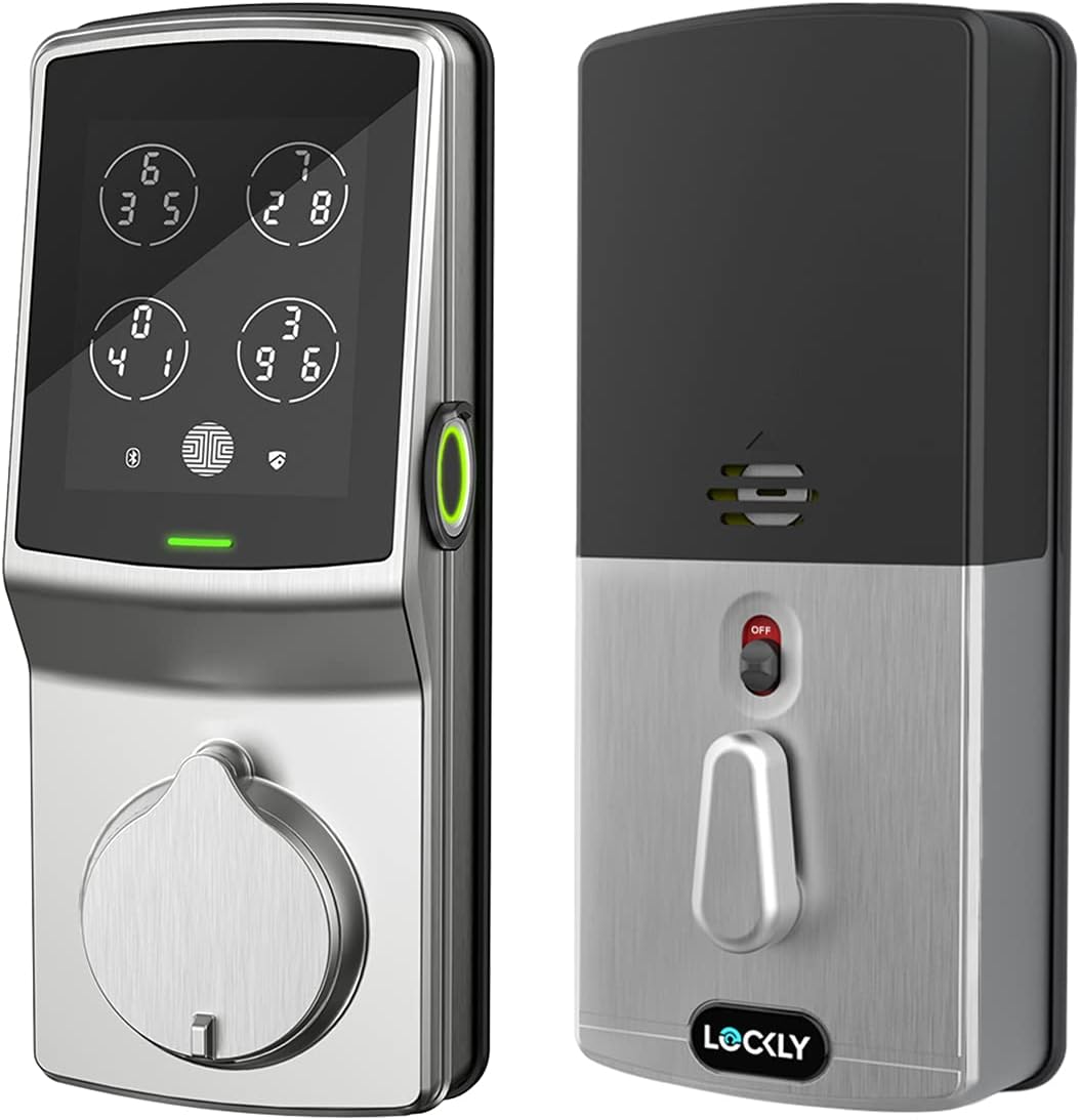 Venetian Bronze Smart Deadbolt with Fingerprint Lock and Touchscreen Keypad K158736