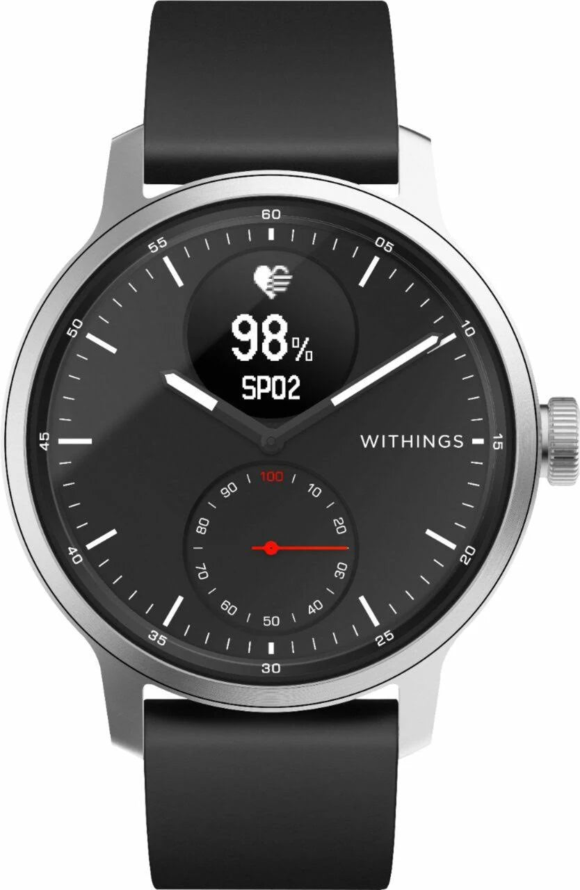 Black Stainless Steel Smartwatch 42mm V546