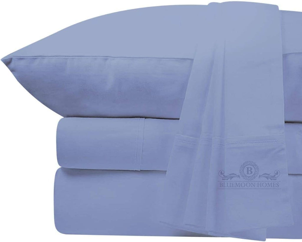 White 4-Piece Cal King Cotton Sheet Set H347