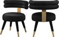 Black Velvet Dining Chair (Set of 2) J351088