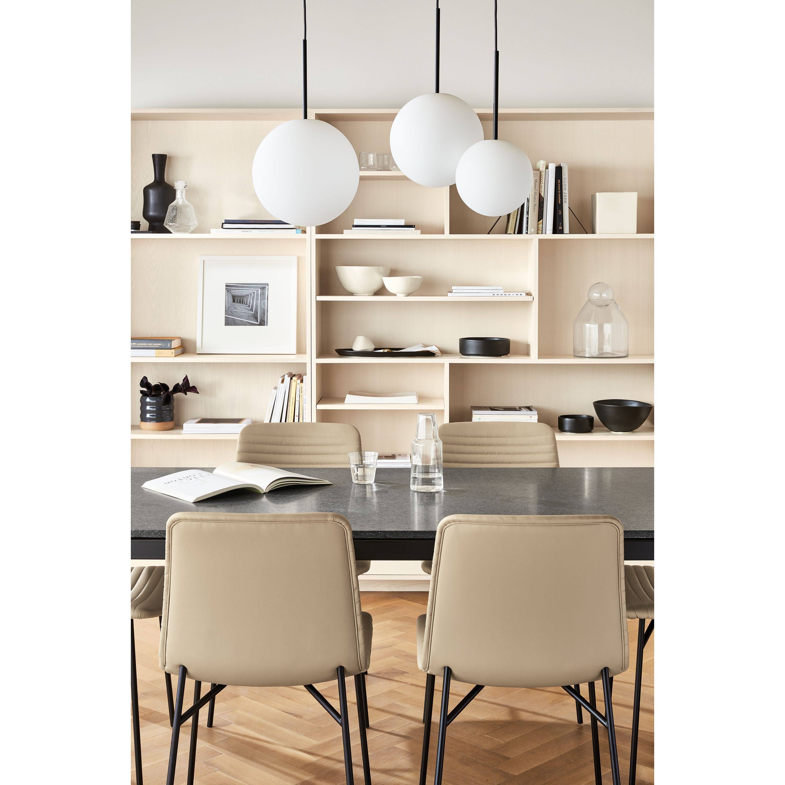 Modern Cato Side Chair in Grey with Chrome Frame N3655