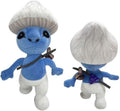 Blue Mushroom Cat Plush Toy 10'' Stuffed Animal Plushie Doll F5894
