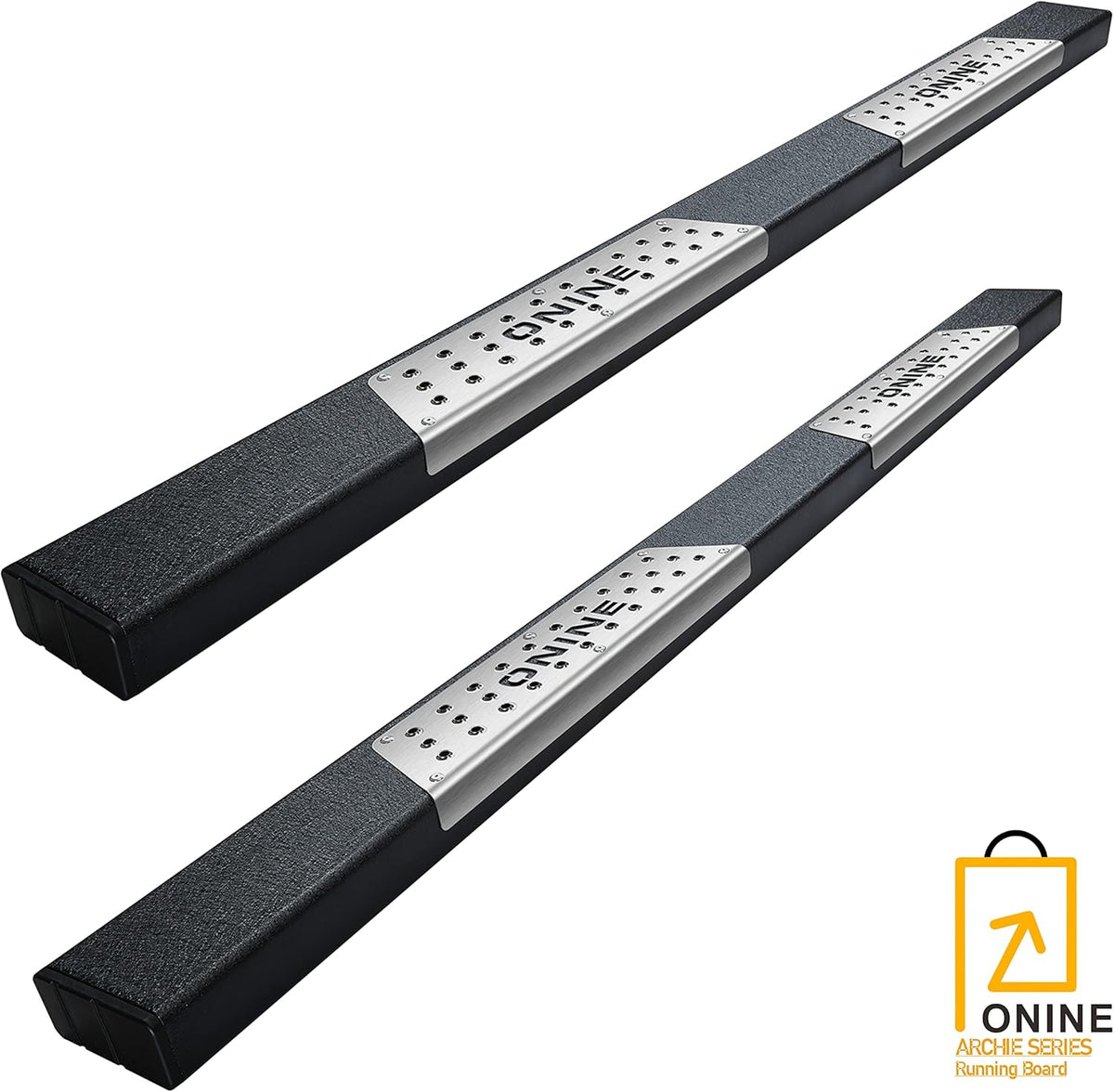 6" Texture Black Running Boards Side Steps Nerf Bars H31869