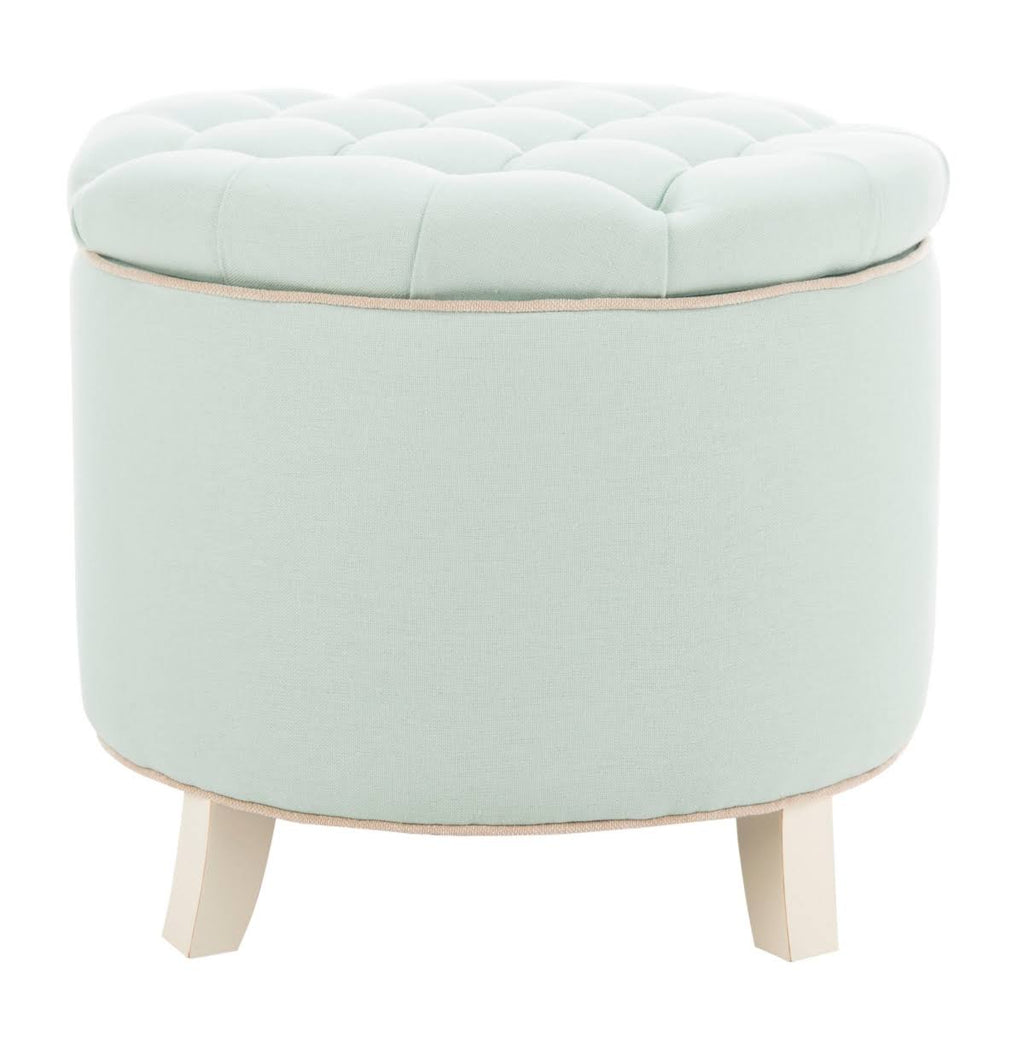 Tangerine Tufted Storage Ottoman Z197801