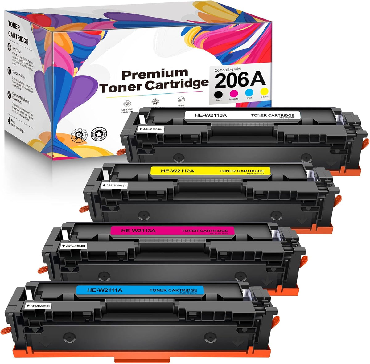 4 Pack Toner Cartridge (Black Cyan Yellow Magenta) S7541