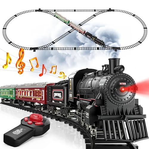 Remote Control Train Set with Track and Carriages V4313