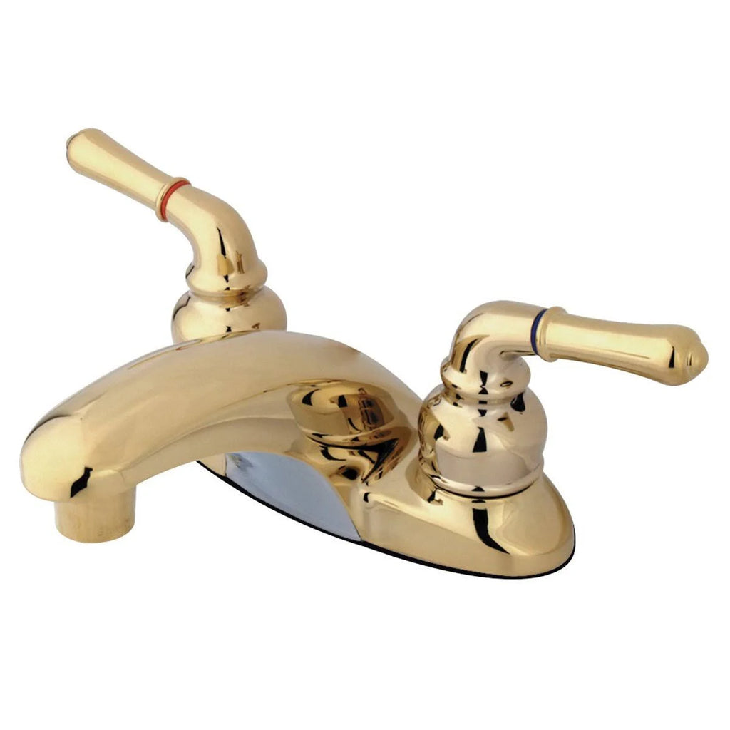 4x22 Centerset Bathroom Faucet, Brushed Nickel/Polished Chrome T6469